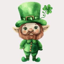 Happy Leprechaun Clipart