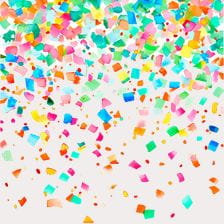 watercolor confetti clipart