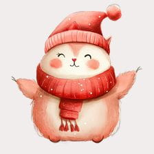 christmas cat clipart