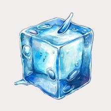 cute ice cube clipart