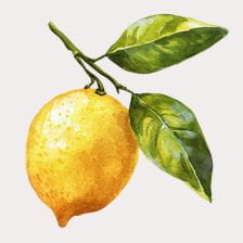 watercolor lemon clipart