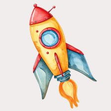 rocket ship clipart