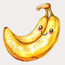 Cute Banana Clipart For Kids