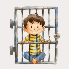 cute jail clipart