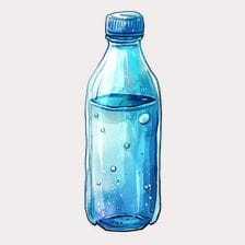 water bottle clipart
