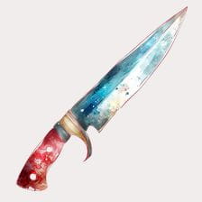 Watercolor Knife Clipart