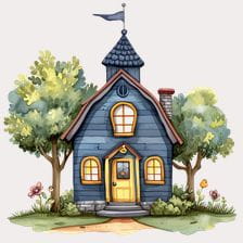 black house clipart