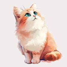 Adorable Orange Kitten Clipart
