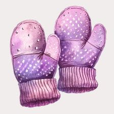 watercolor mitten clipart