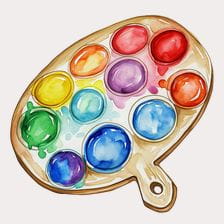 Watercolor Palette Clipart