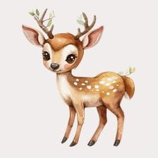 adorable deer clipart