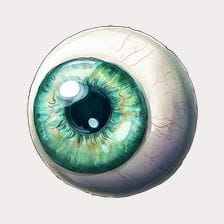 Realistic Green Eye Clipart