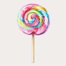 watercolor lollipop clipart