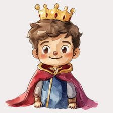 Cute Little Prince Clipart