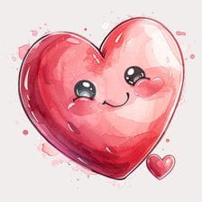 Smile Face Heart Clipart
