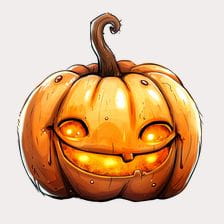 smiling pumpkin clipart