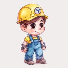 yellow hard hat clipart