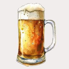 watercolor beer clipart