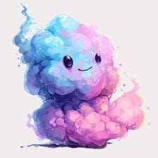 cotton candy clipart