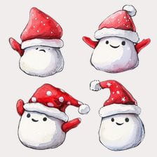 christmas characters clipart
