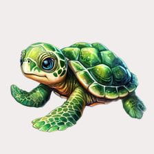 green turtle clipart