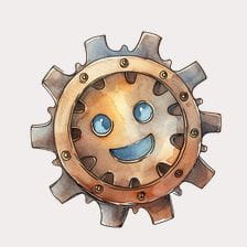 Smiling Metal Gear Clipart