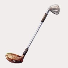 Vintage Watercolor Golf Club Clipart