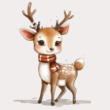 Christmas Deer Clipart