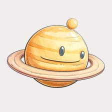 cartoon saturn clipart