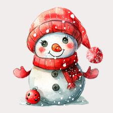 Cute Snowman Christmas Clipart