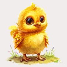 Cute Yellow Chick Clipart