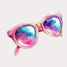pink sunglasses clipart