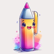 Cute Cartoon Pencil Clipart