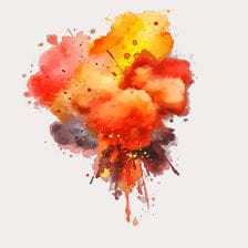 watercolor explosion clipart