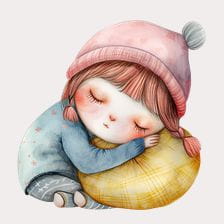 sleeping baby clipart