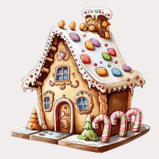 gingerbread house clipart