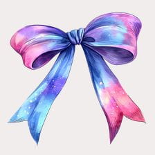 colorful bow clipart