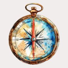 vintage compass clipart