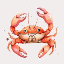 realistic crab clipart