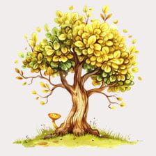 green family tree clipart