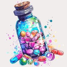 Magical Medicine Bottle Clipart