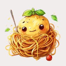 spaghetti and meatballs clipart
