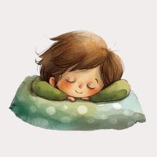 watercolor waking up clipart