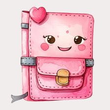 cute cartoon notebook clipart