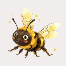 baby bee clipart
