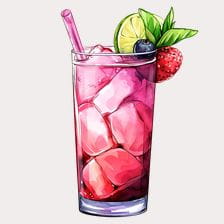 pink drink clipart