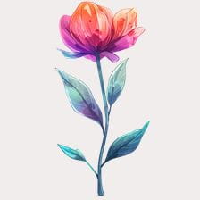 Abstract flower clipart