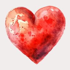 red heart clipart