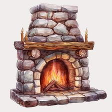 fireplace clipart
