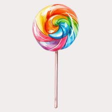 colorful lollipop clipart